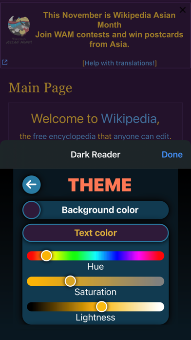 Dark Reader for Safari Screenshot