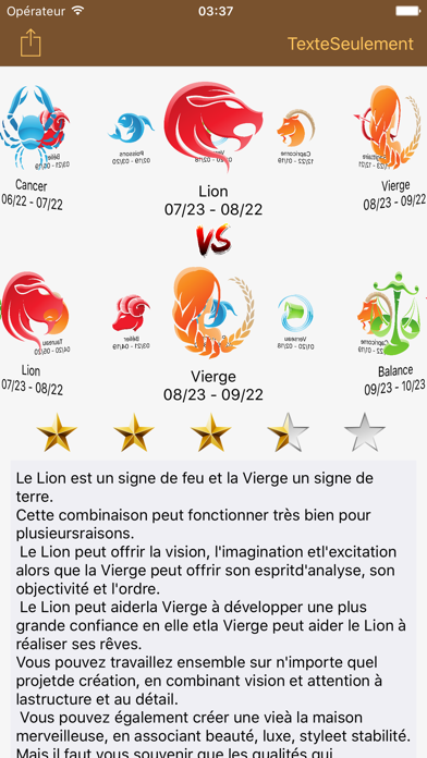 Screenshot #1 pour Astrology Love Horoscope Wheel