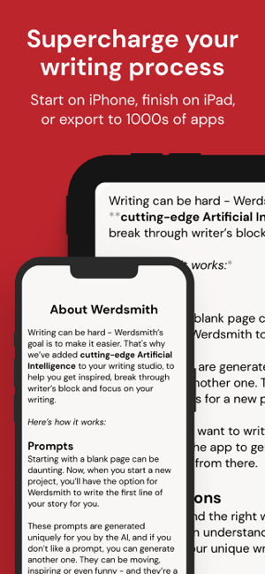 ‎Werdsmith: Writing App Capture d'écran