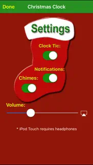 christmas clock iphone screenshot 2