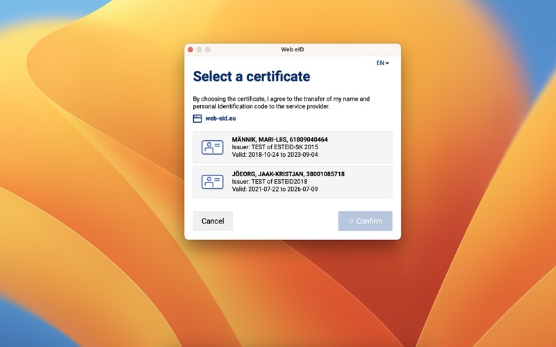 Screenshot #2 pour Web eID