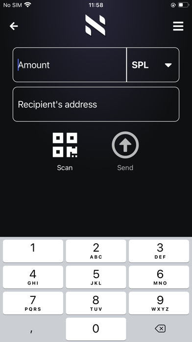 Splendor wallet Screenshot