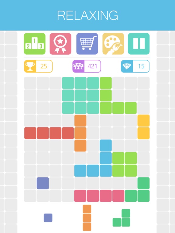 10x10 : fill the grid ! iPad screenshot 2 - Games app