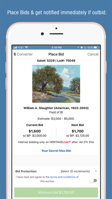 Heritage Auctions Screenshot