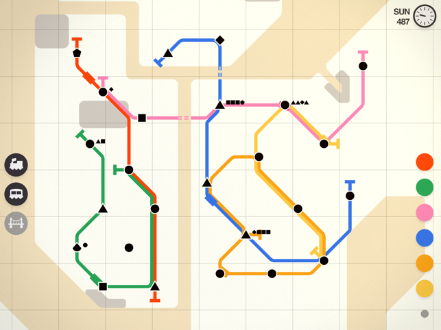 Snímek obrazovky Mini Metro