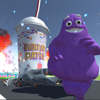 grimace shake road battle