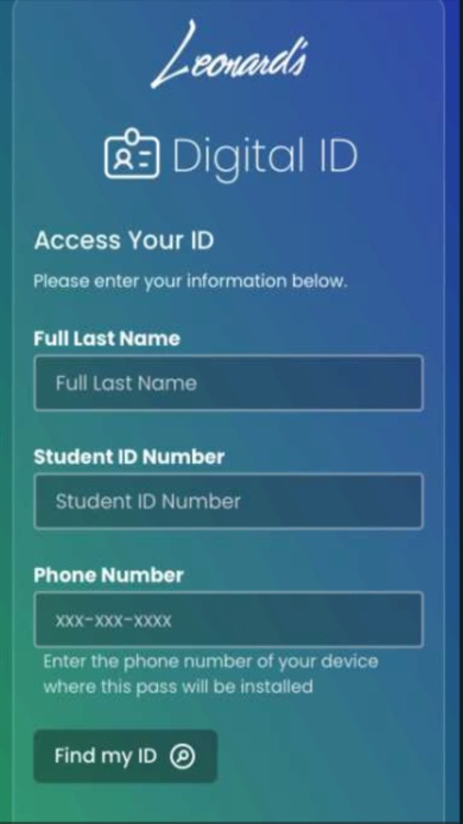 Digital ID by Leonard's