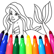 Mermaids coloring pages