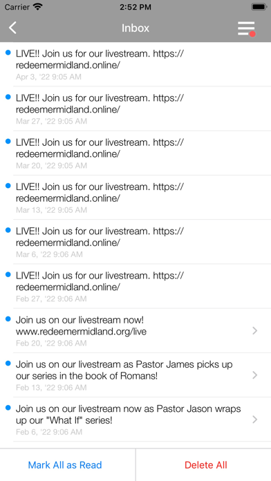 Redeemer Church Midland Screenshot