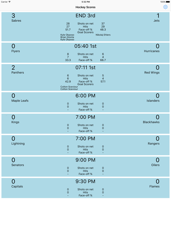 Screenshot #5 pour Hockey Scores App