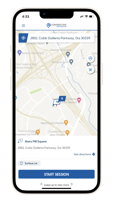 Cornerstone Parking Screenshot