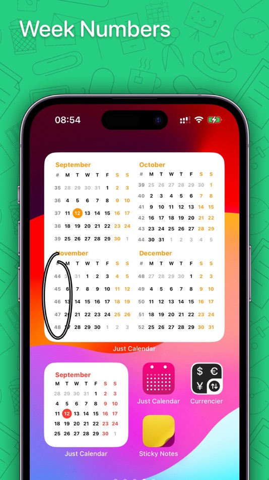 #4. Calendar. Simple Calendars (macOS) 由: Vitaly Kuz'menko