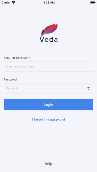 Veda Monitoring App Screenshot
