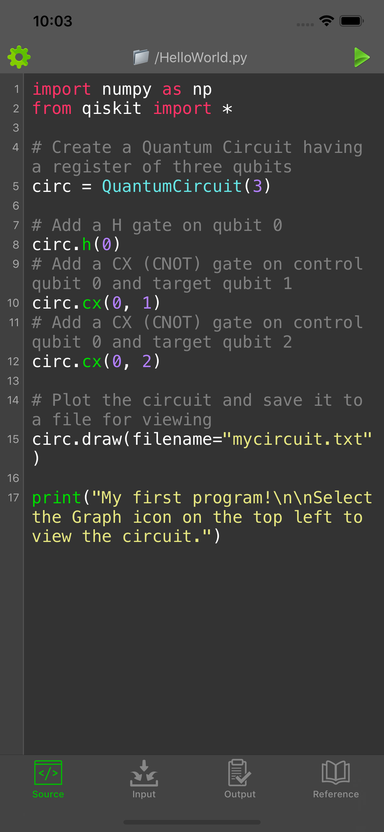 Quantum Programming Compiler