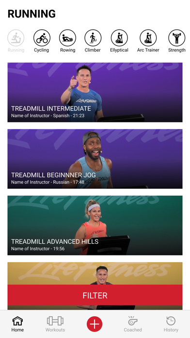 Life Fitness Connect Screenshot