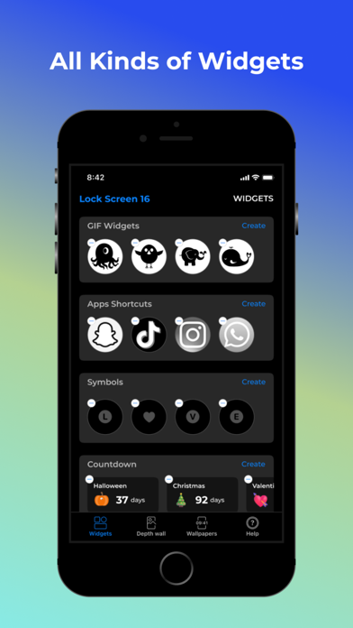 Lock Screen 16 - Top Widgets Screenshot