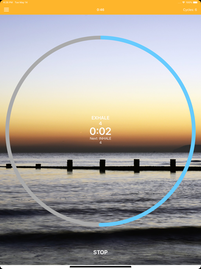 ‎Pranayama Breathing Yoga Timer Screenshot