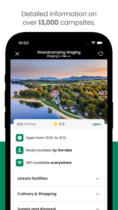 Campsite - Camping in Europe Screenshot