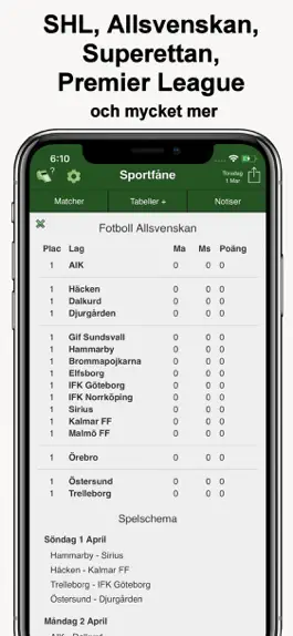 Game screenshot Sportfåne - Målservice SHL PL+ apk