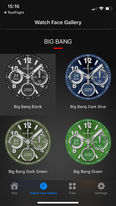 Hublot Big Bang e Gen3 Screenshot