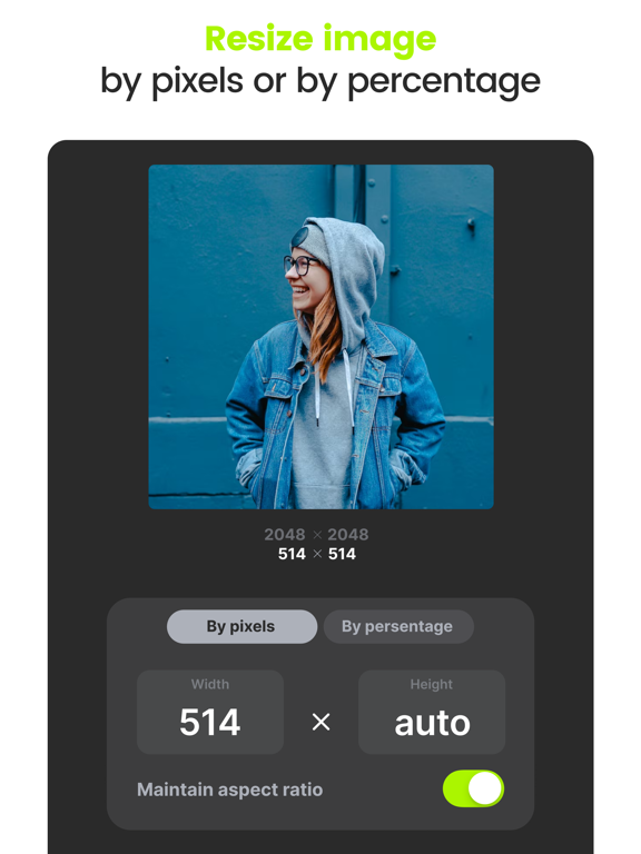 NoCrop Photo - Picture Resizer iPad screenshot 4 - Photo & Video app
