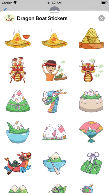 Dragon Boat Stickers-端午節龍舟貼圖