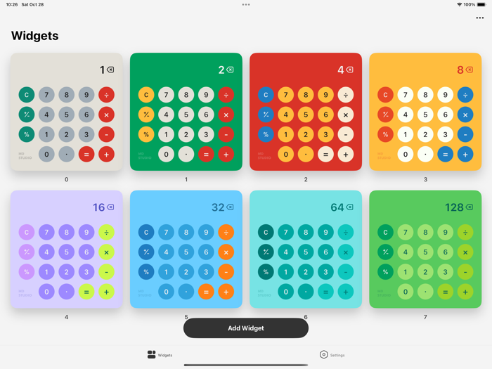 MD Calculator Widget