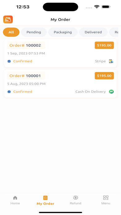 Savor Delivery - Seller Screenshot
