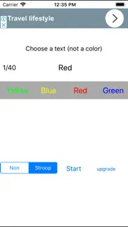 stroop test j lite iphone screenshot 1