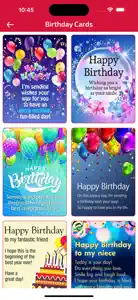 Birthday Wishes & Cards screenshot #2 for iPhone