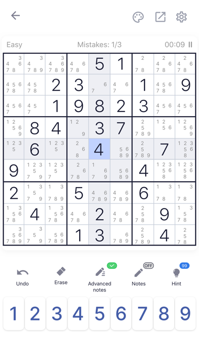 Sudoku Puzzle - Brain Games Screenshot