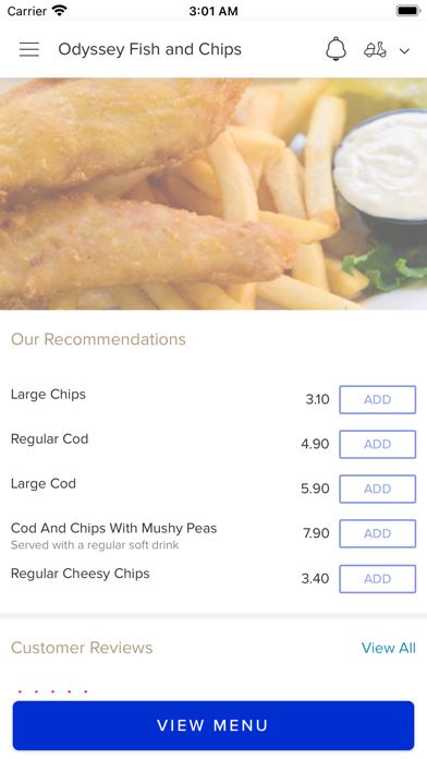 Odyssey Fish and Chips Screenshot