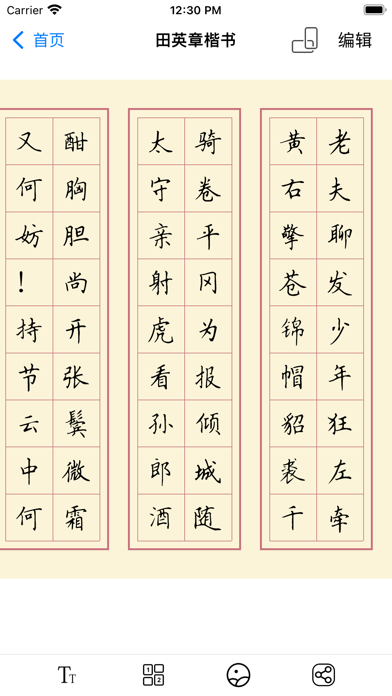 硬笔练字纸-识字认字写字全覆盖