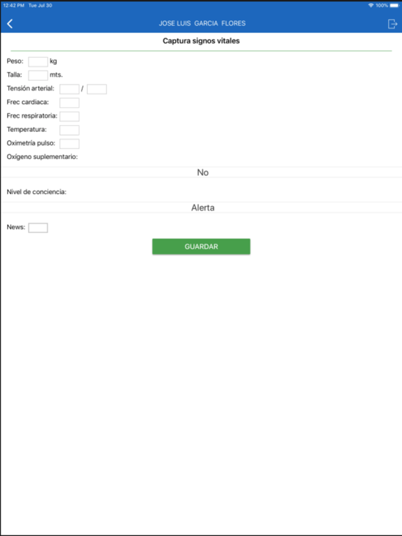 Hospital Español Veracruz iPad screenshot 3 - Medical app