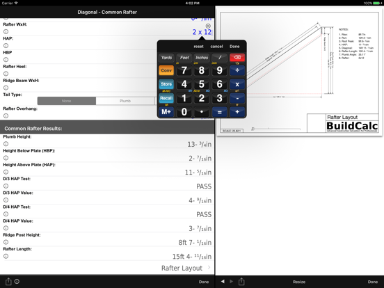 BuildCalc iPad app afbeelding 2