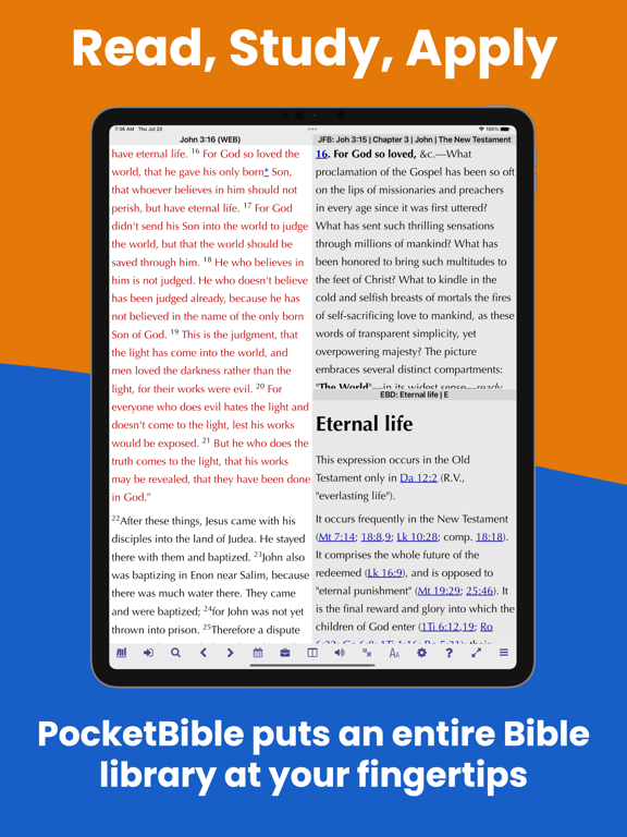 Screenshot #5 pour PocketBible Bible Study App