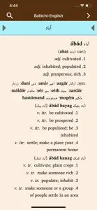 Balochi-English Dictionary screenshot #2 for iPhone