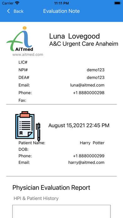 AiTmed-Provider Screenshot