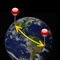 Find the distance and direction between any two places on earth