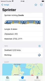 treinradar - ov reisinformatie iPhone Captures Décran 3