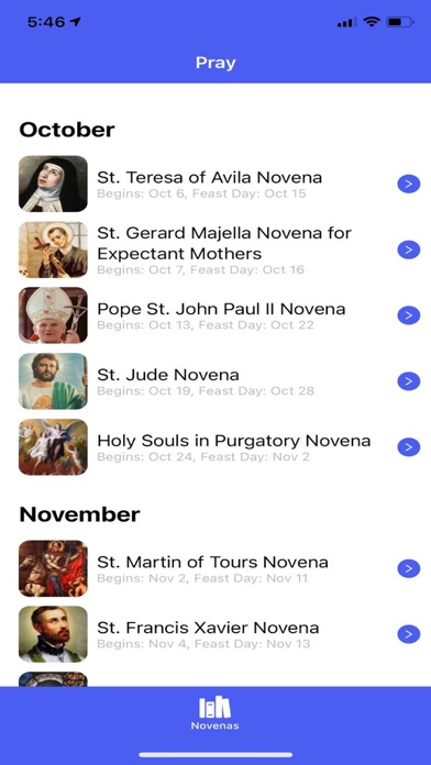 Pray Catholic Saints Screenshot