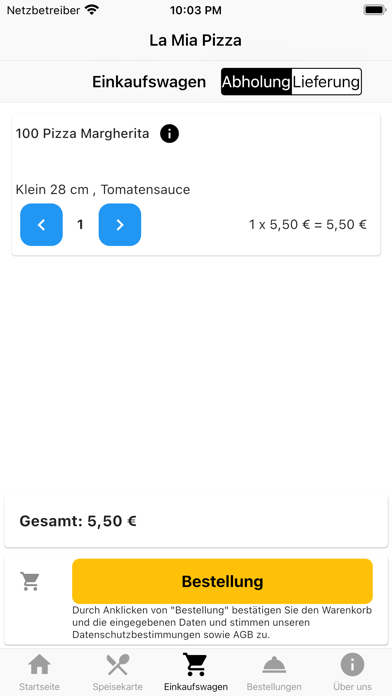 La Mia Pizza Screenshot