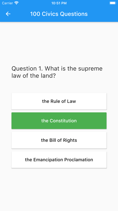 Screenshot #2 pour U.S. Citizenship Test Audio