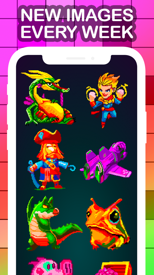 #6. Magico: Fun Pixel Art Coloring (iOS) 由: Vadim Gladkikh
