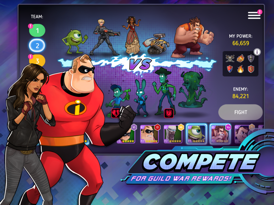 Disney Heroes: Battle Mode iPad app afbeelding 5