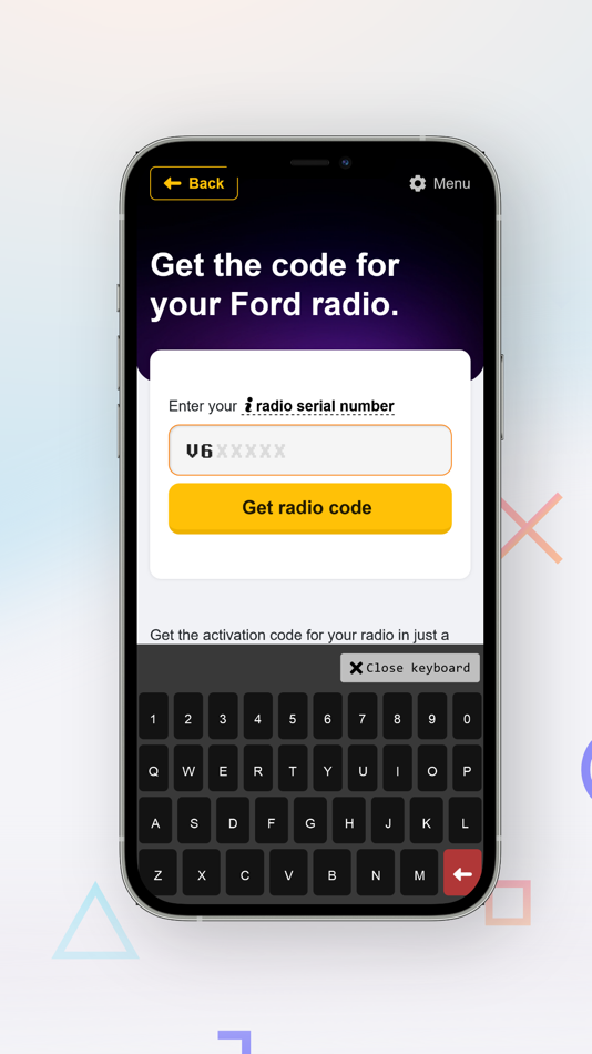 #3. Ford Radio Code Generator (iOS) Podle: Calin Alexandru Florentin