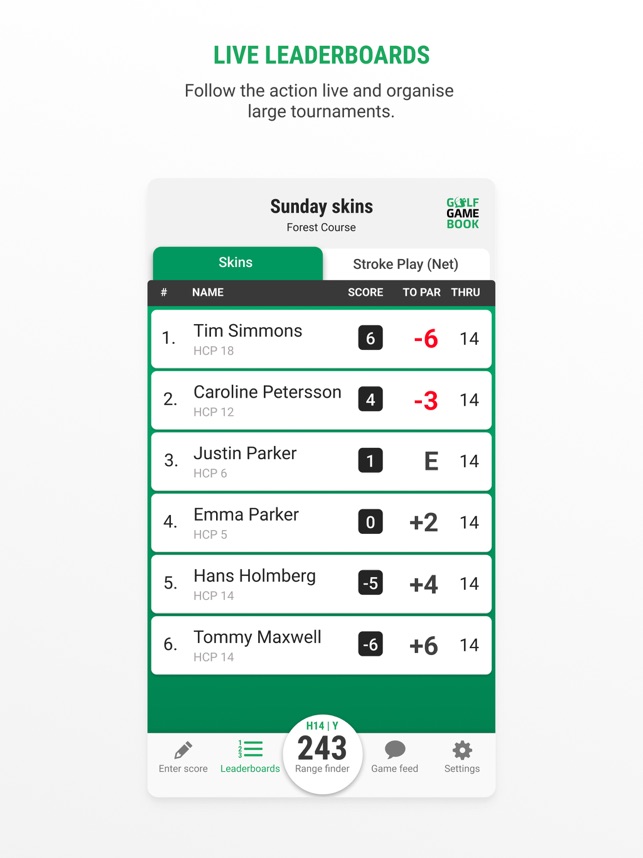 Leaderboard Golf, Inc. on the App Store