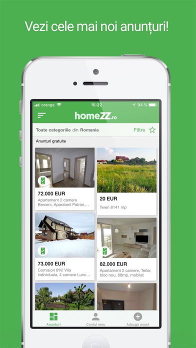 HomeZZ.ro -Anunturi Imobiliare Screenshot