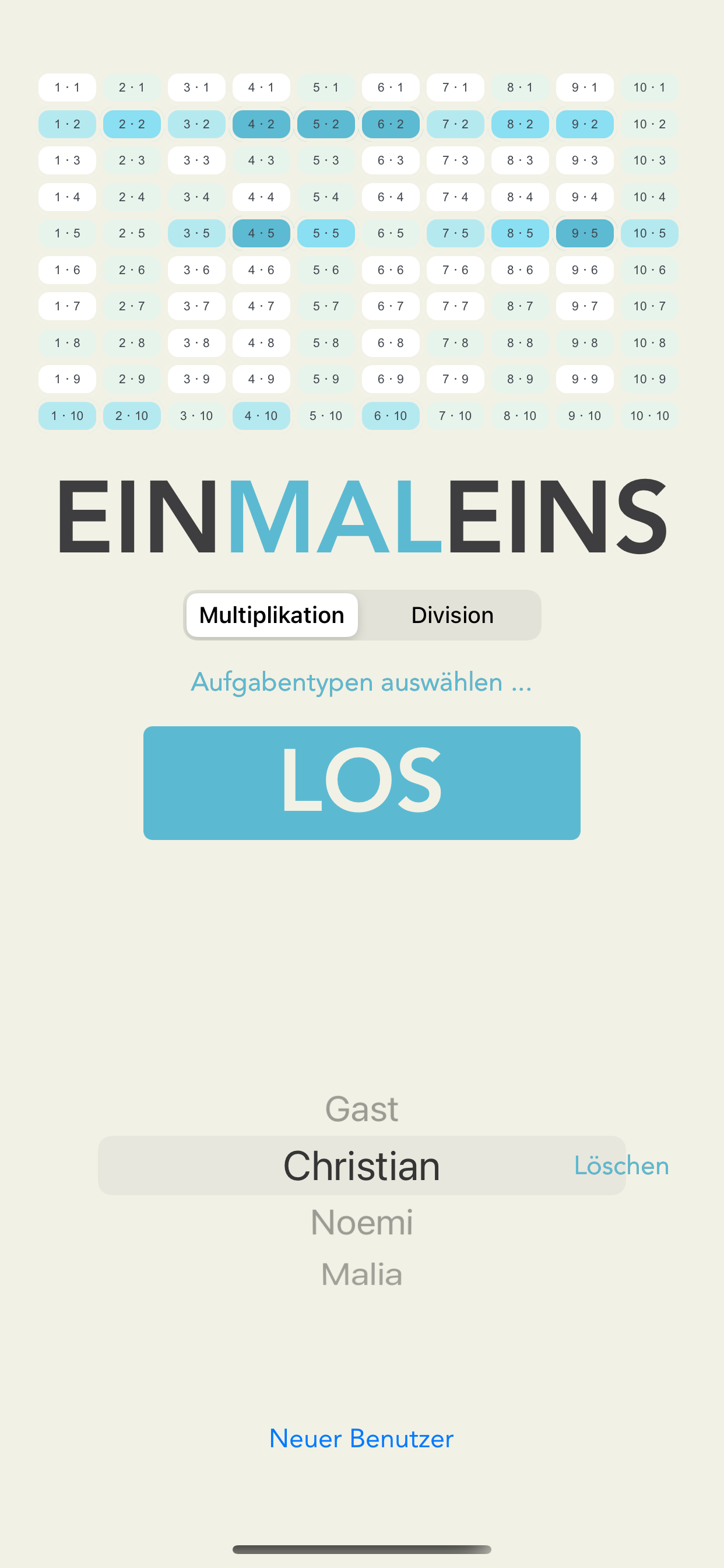 Multiplication Division