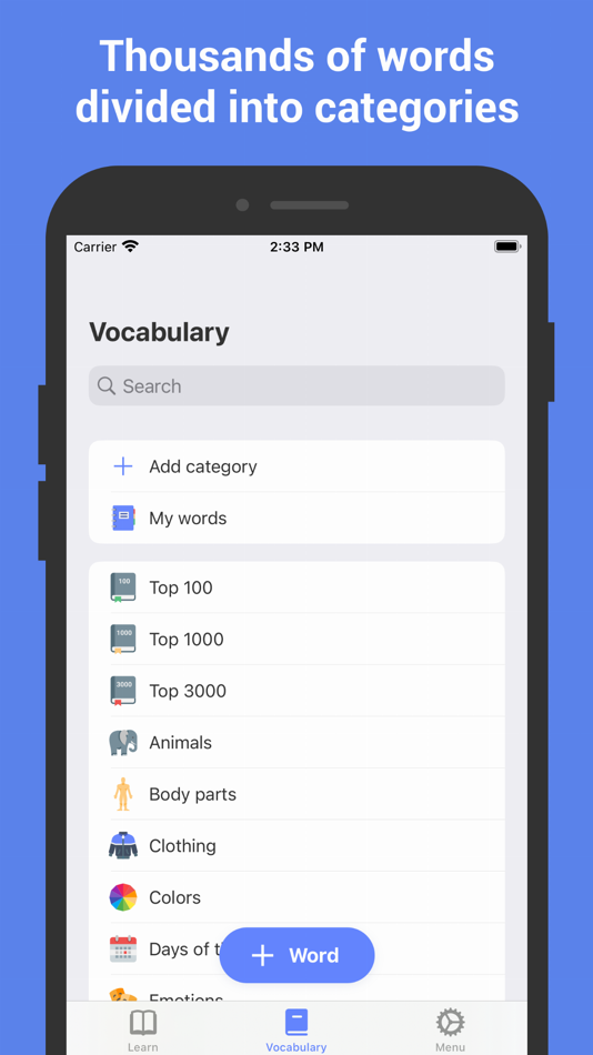 #2. Learn Portuguese with ReWord (iOS) 由: Nikita Olifer